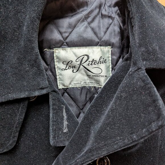 VTG Velour/Velvet Maxi Coat - Picture 3 of 7